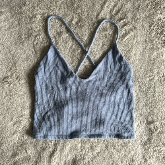 Garage cropped tank top with corset back - Picture 1 of 3